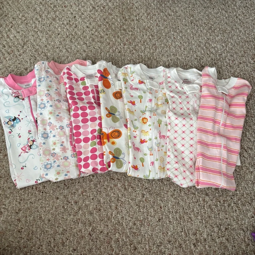 Bundle of 7 Hanna Andersson Onesies Size 18-24 Months - Picture 1 of 4